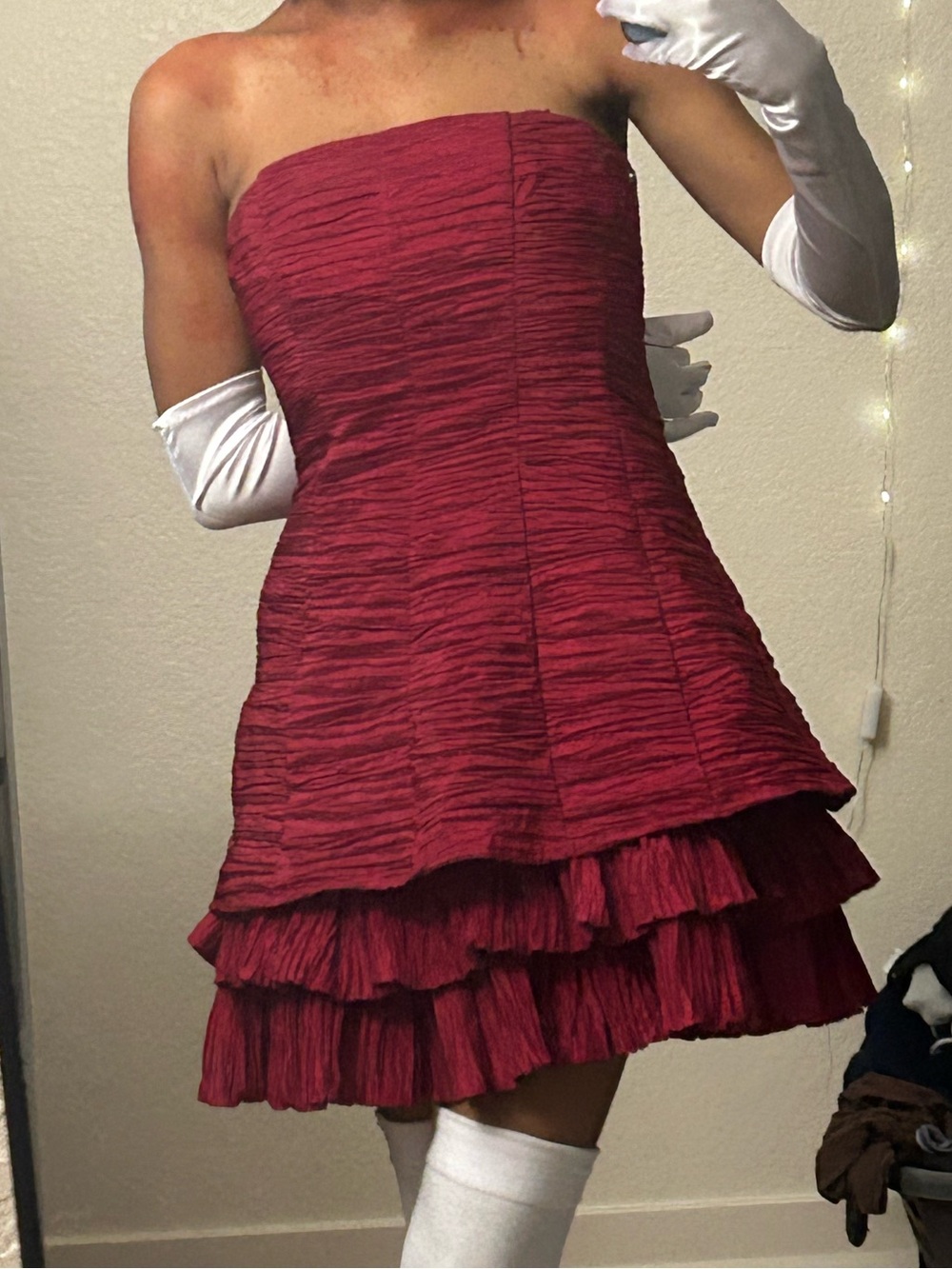 Morgan & Co sleeveless sz 7 dress burgundy dress perfect for my mima costume !
